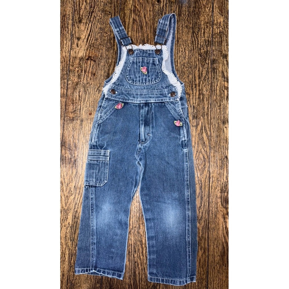 Vintage/Y2K Pierre Cardin flower overalls 2/3t